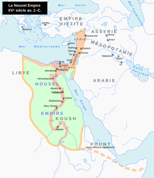 Imperio Nuevo en el 1450 a. C.| Autor: Iban Bondades