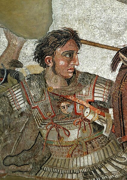 Mosaico de Alejandro (detalle), Casa del Fauno, Pompeya| Fuente: Wikimedia Commons