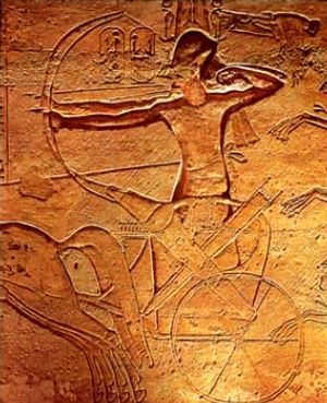 Ramsés II en la batalla de Tales