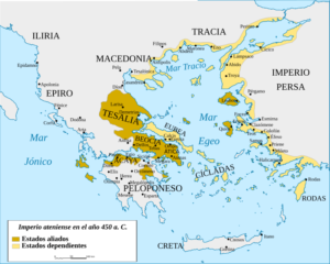 Hegemonia atenesa a l'Antiga Grècia, any 450 a.C.