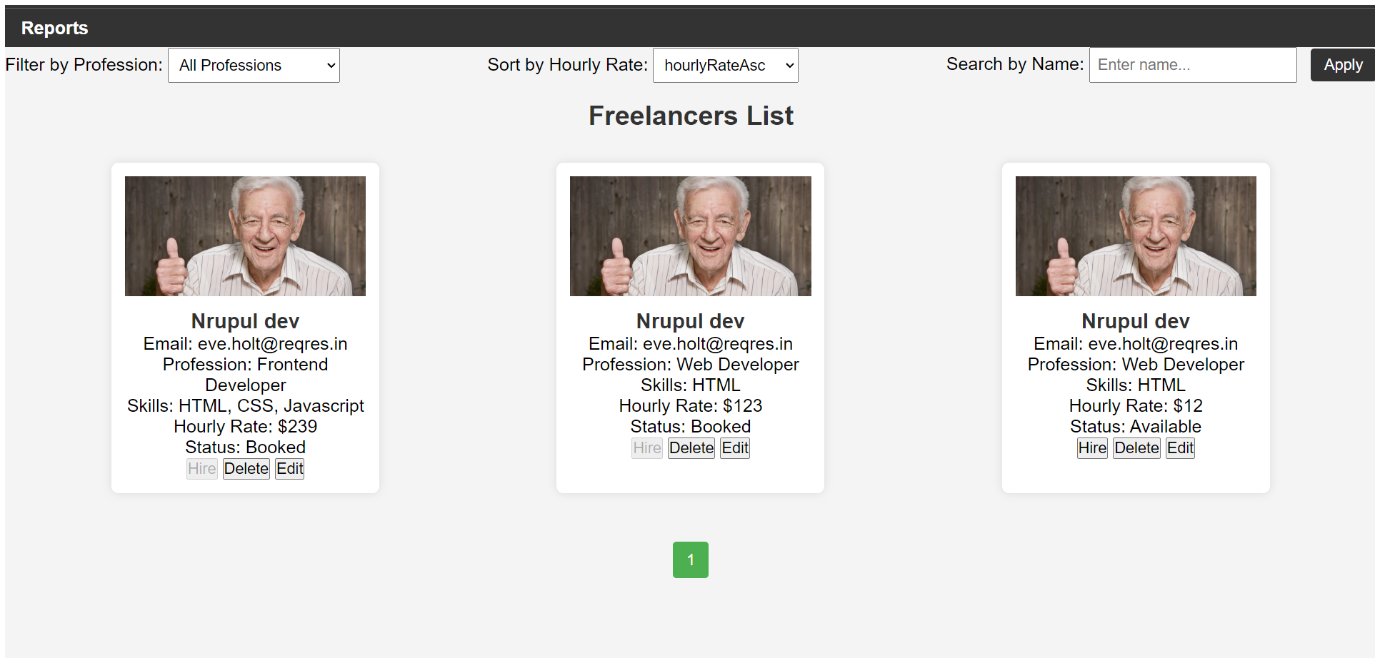 Freelancer Hiring