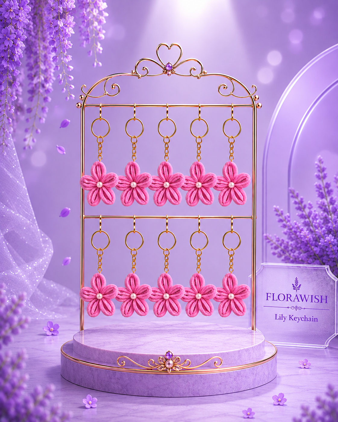 Lily Keychain thumbnail 2
