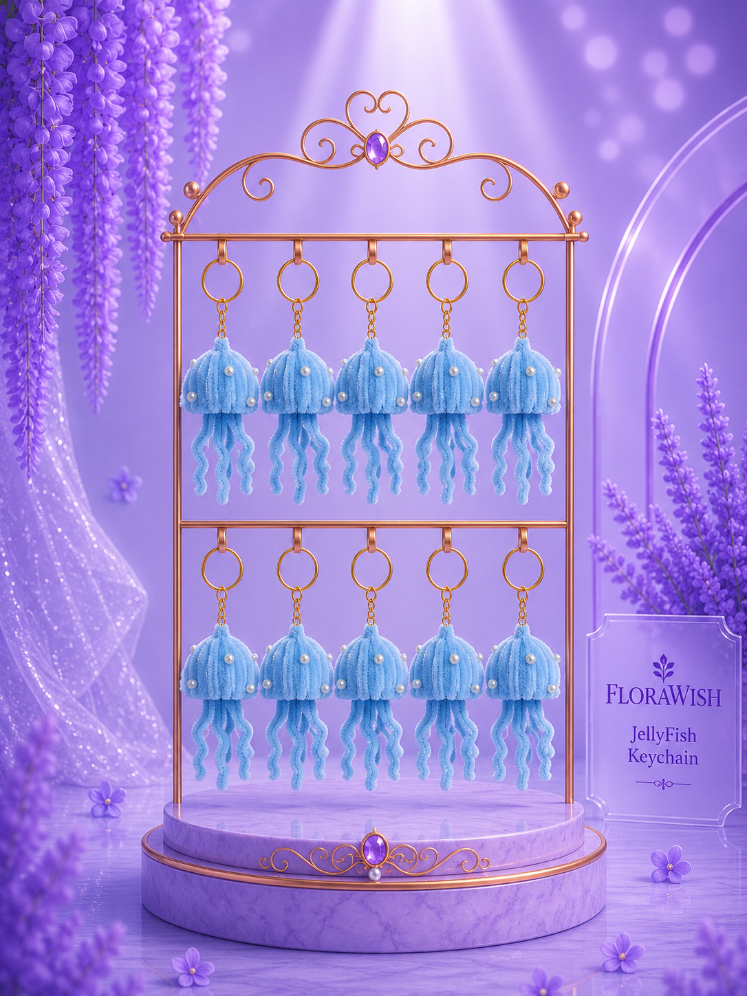 Jellyfish Keychain thumbnail 2