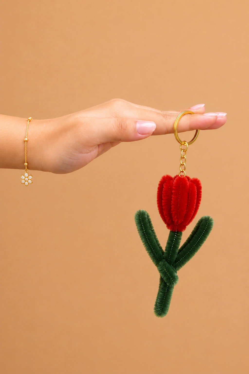 Small Tulip Keychain thumbnail 2