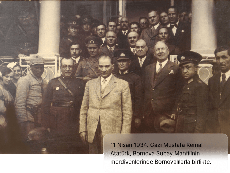 11 Nisan 1934 – Atatürk Bornova'da