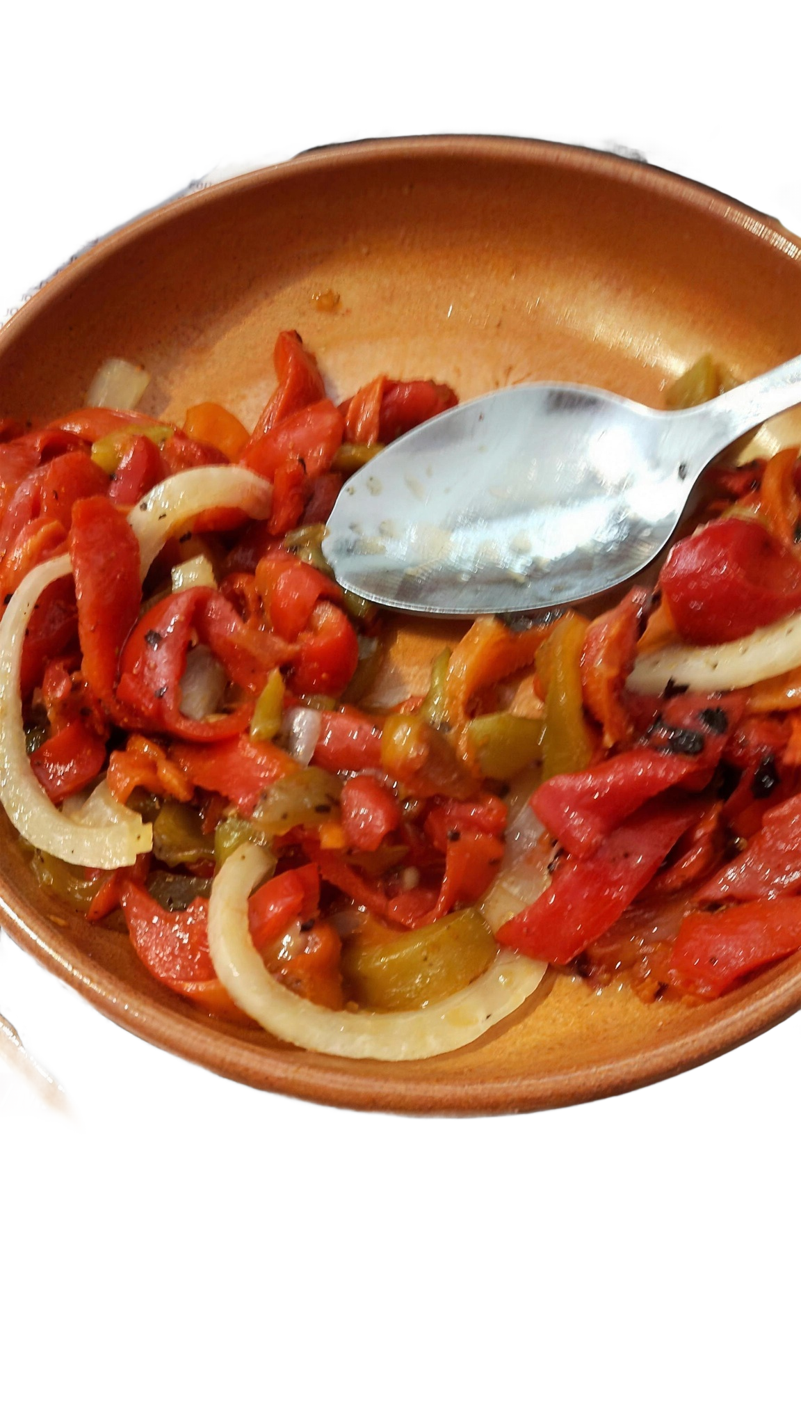 Ensalada de pimientos a la brasa