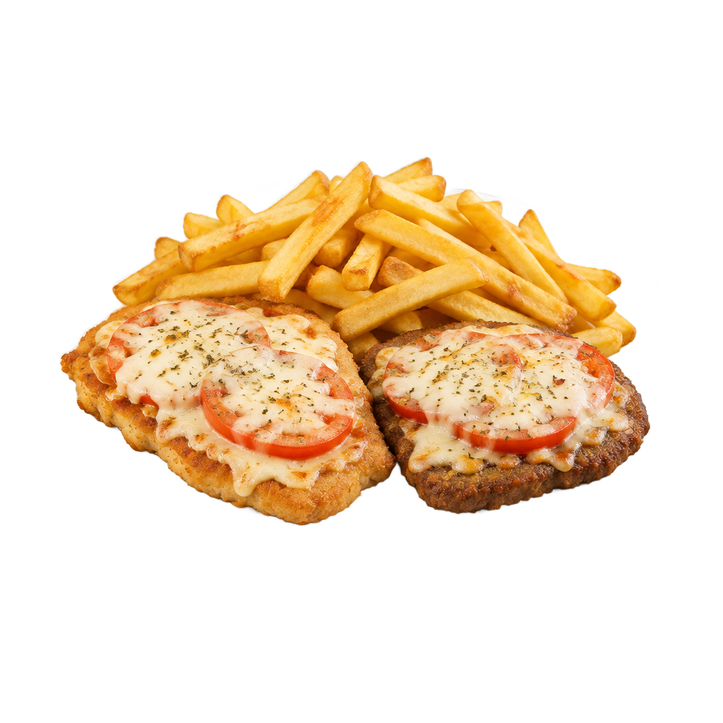 Plato combinado de milanesa