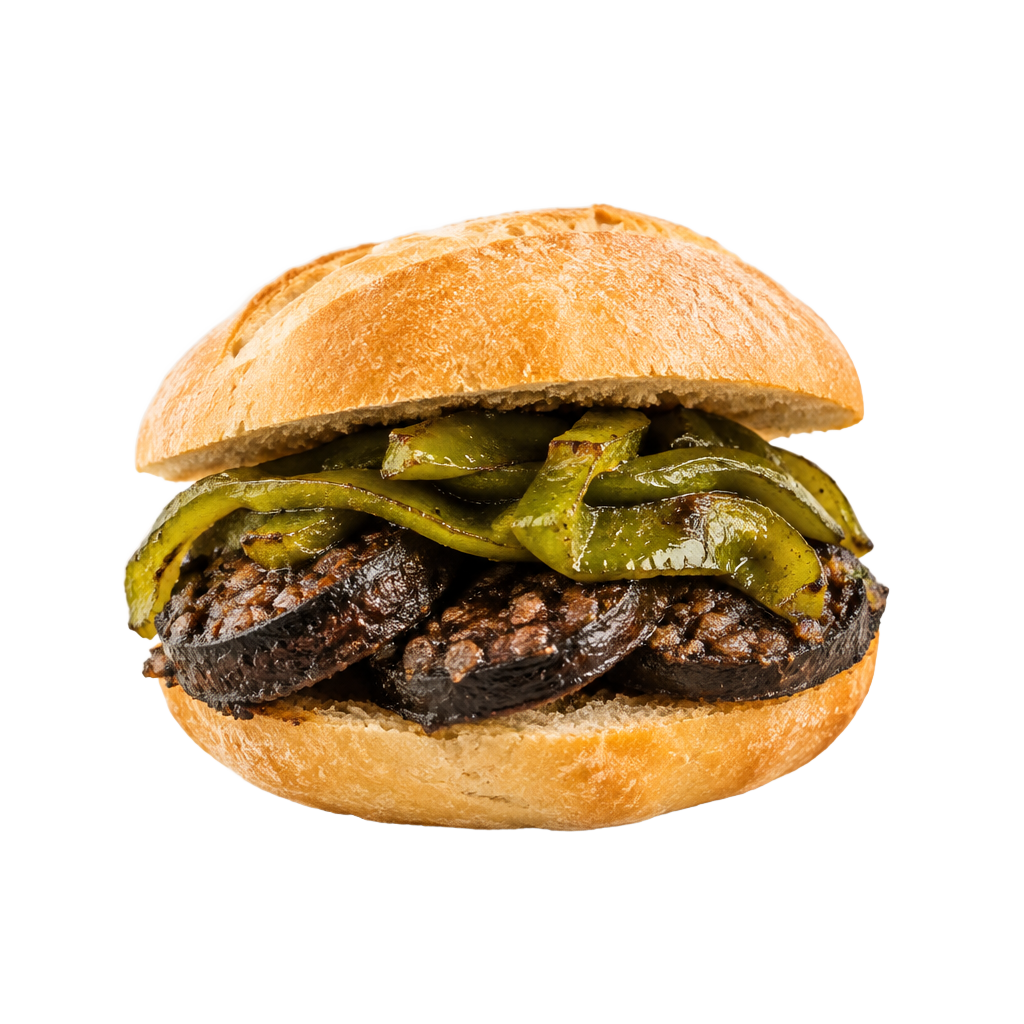 Pampito de morcilla y pimiento
