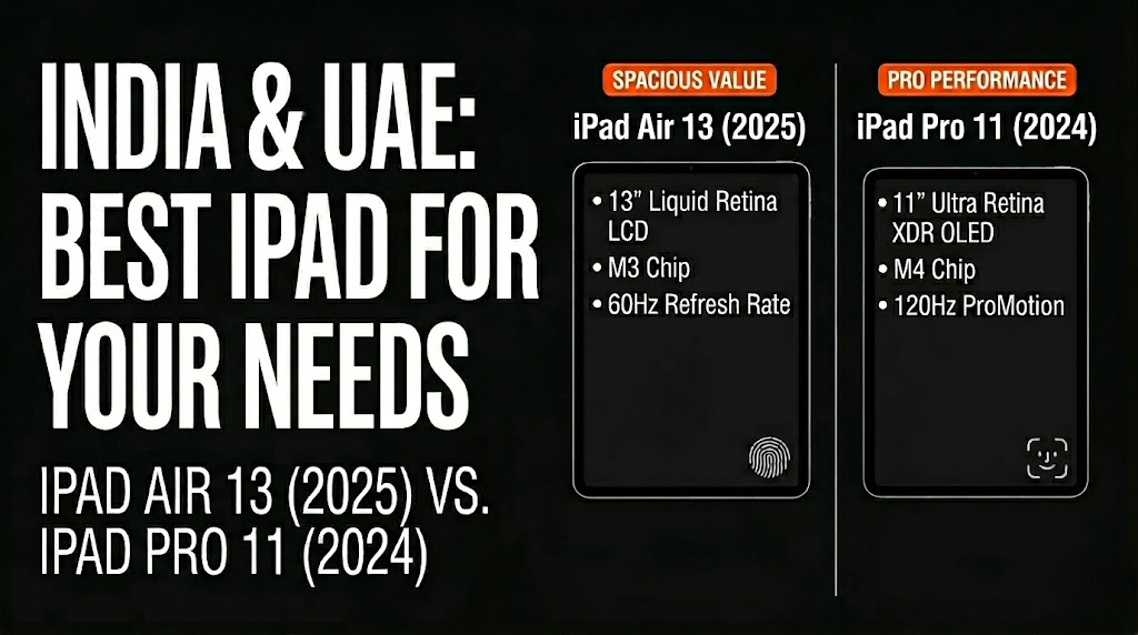 iPad Air 13 (2025) vs. iPad Pro 11 (2024): Which Apple Tablet is Right for You in UAE & India?