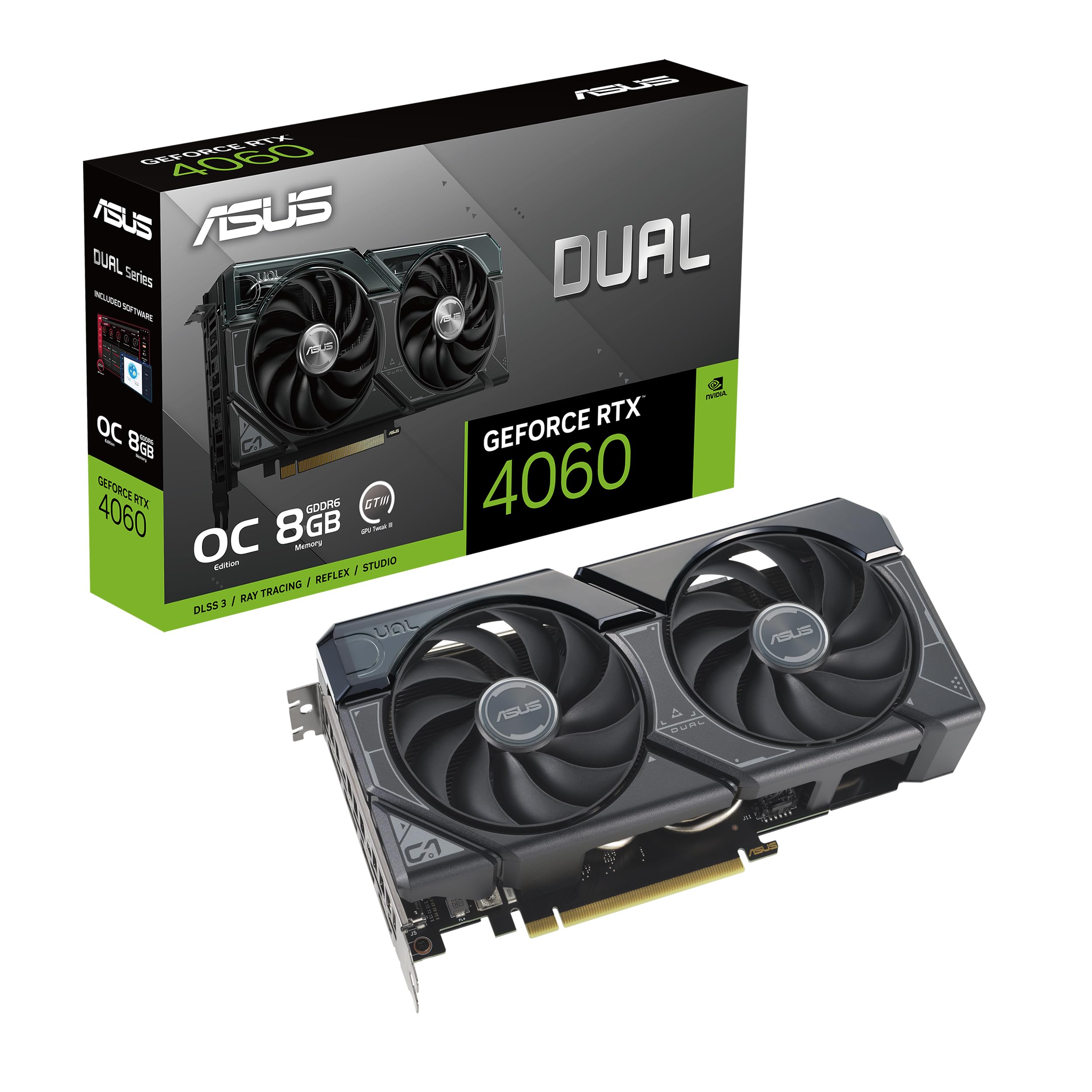 ASUS TUF Gaming GeForce RTX™ 4060 Ti OC Edition Gaming Graphics Card (PCIe 4.0, 8GB GDDR6, DLSS 3, HDMI 2.1a, DisplayPort 1.4a) 8GB - ASUS TUF Gaming GeForce RTX™ 4060 Ti OC Edition Gaming Graphics Card (PCIe 4.0, 8GB GDDR6, DLSS 3, HDMI 2.1a, DisplayPort 1.4a) 8GB