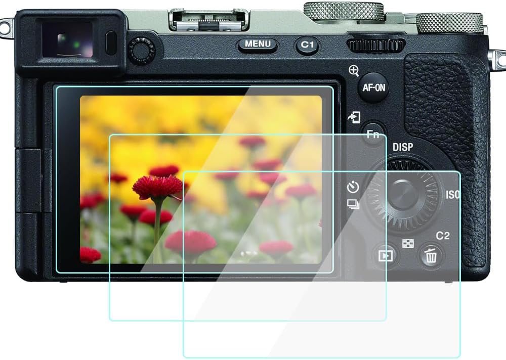 A7C II Screen Protector Compatible for Sony A7C II A6700 ZV-E1 ZV-E10II Camera, 9H Tempered Glass Anti-Scrach Anti-Bubble Anti-Dust 3-Pack Body Only - A7C II Screen Protector Compatible for Sony A7C II A6700 ZV-E1 ZV-E10II Camera, 9H Tempered Glass Anti-Scrach Anti-Bubble Anti-Dust 3-Pack Body Only