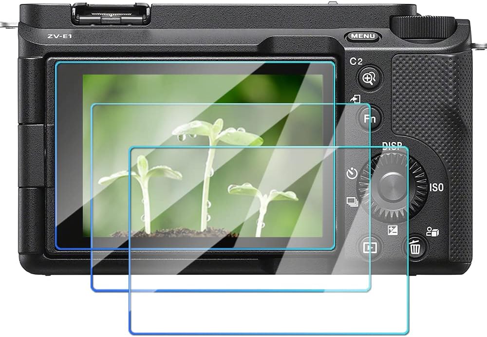A6700 ZVE1 Screen Protector Compatible for Sony Alpha A6700 ZV-E1 Full-Frame Camera, ADQQUI Anti-Scratch 9H HardnessTempered Glass (3 Pack) Body Only - A6700 ZVE1 Screen Protector Compatible for Sony Alpha A6700 ZV-E1 Full-Frame Camera, ADQQUI Anti-Scratch 9H HardnessTempered Glass (3 Pack) Body Only