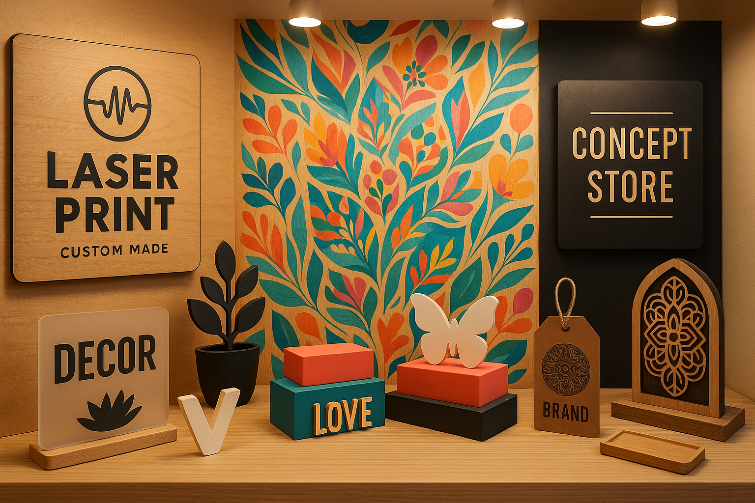 Objetos para tiendas de decoración