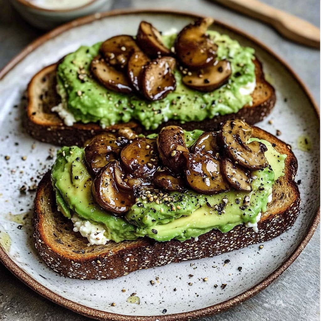 Gourmet Buffalo Ricotta & Avocado Bliss Toast on Rye: Irr ...