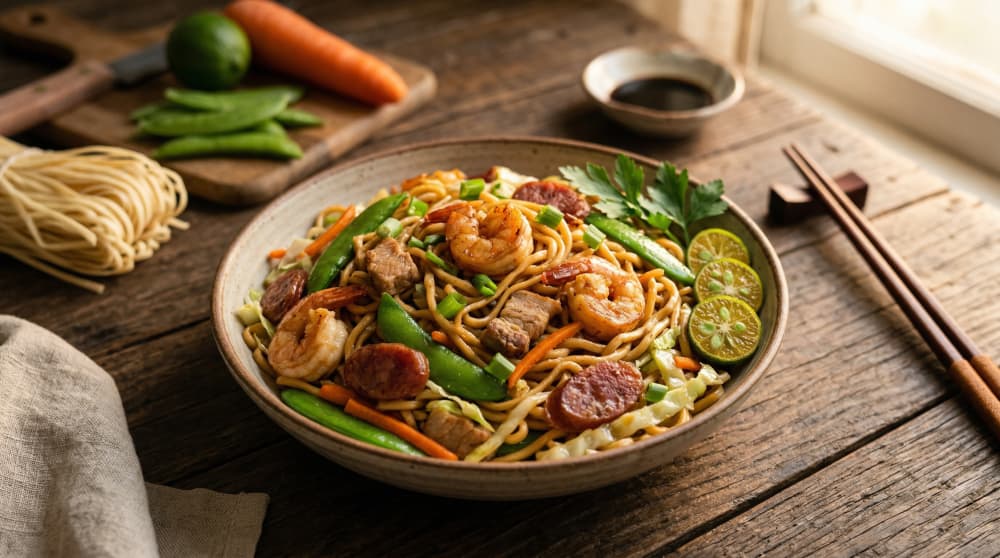Pancit Canton (Filipińskie Smażone Noodle)