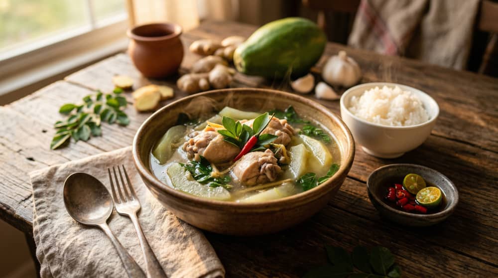 Kurczak Tinola (zupa filipińska)