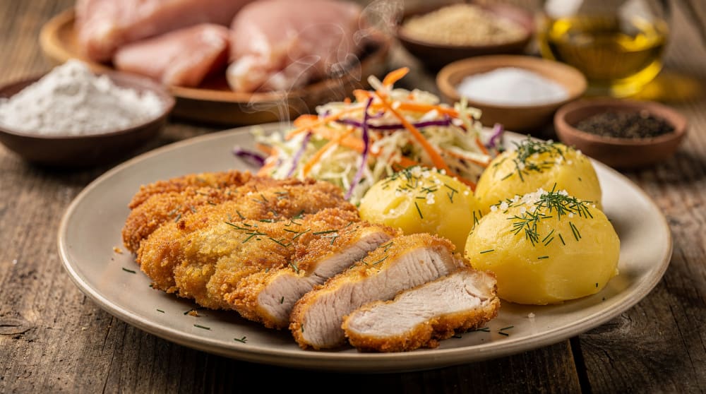 Kotlety schabowe z kurczaka w panierce