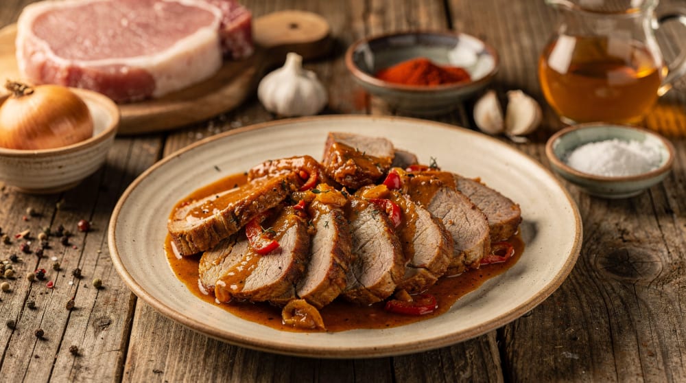 Arrosto di maiale in salsa ungherese