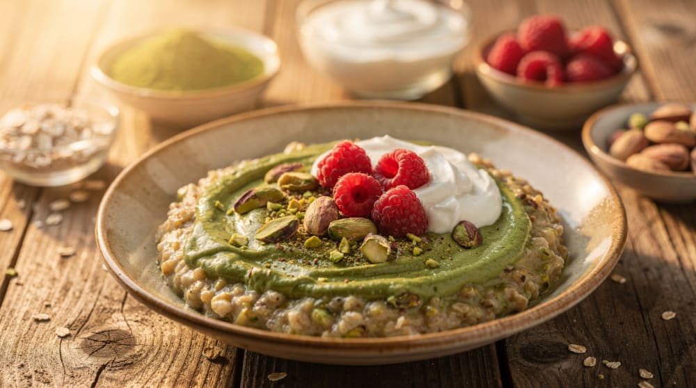 Porridge ai pistacchi