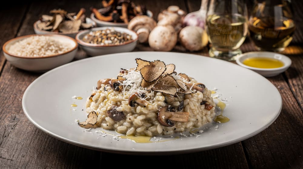 Risotto ai funghi di bosco e tartufo