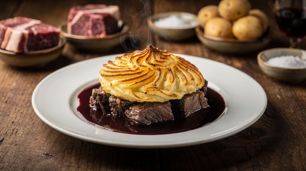 Cottage Pie nach Michelin-Art mit Pommes Duchesse