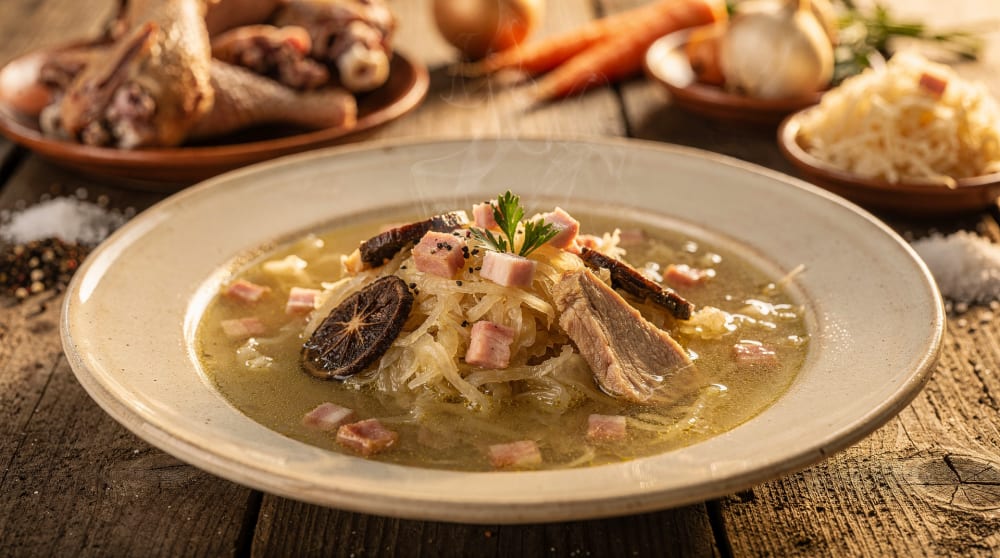 Kapuśniak na gęsinie lub kaczce