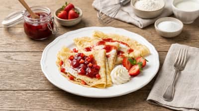 Francuskie Crêpes: Delikatność Truskawkowej Słodkości