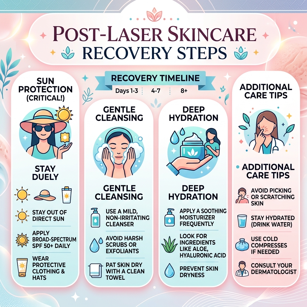 Dermatology recovery treatment cost database infographic Korea