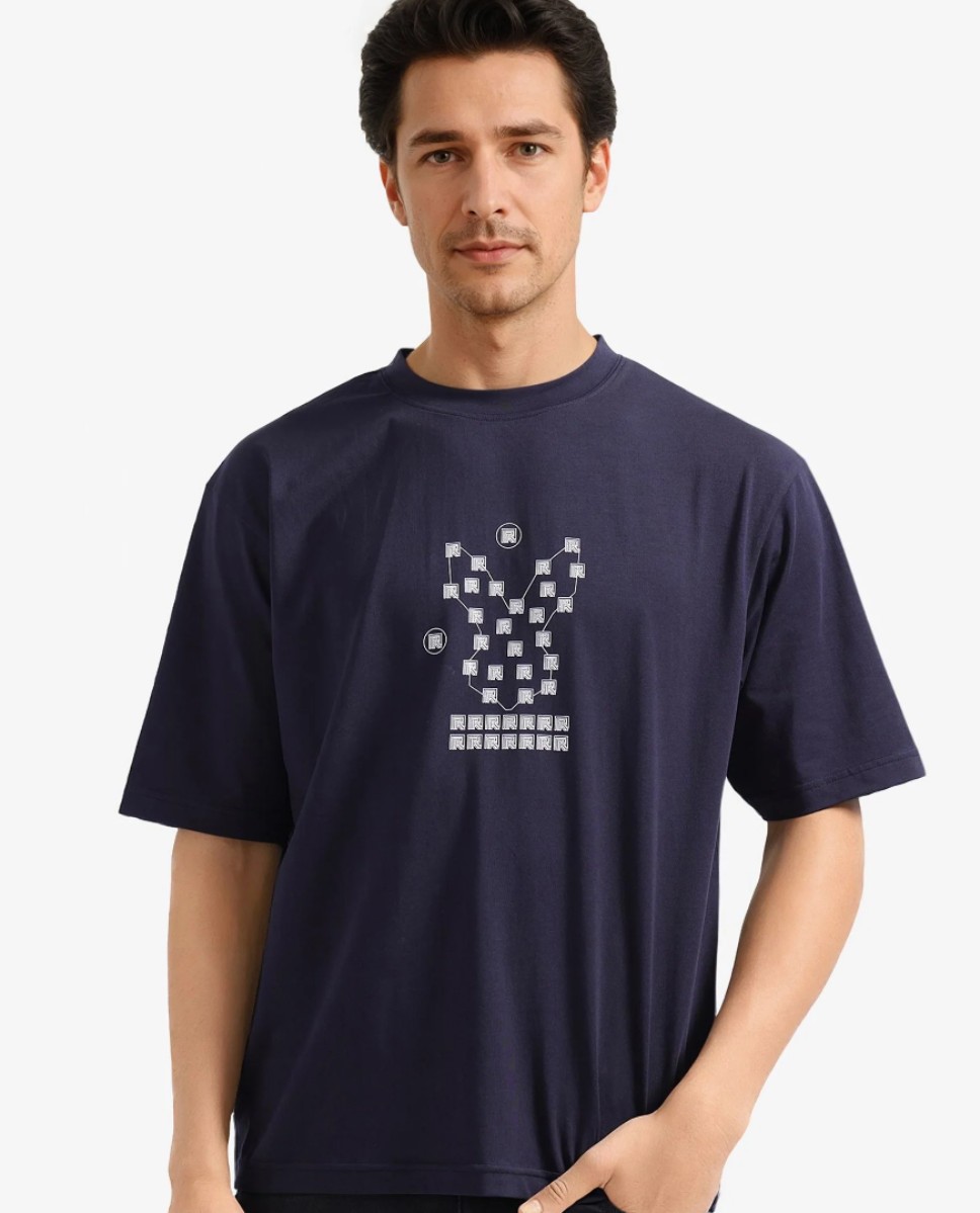 GRAPHIC PRINTED RARE RABBIT T-SHIRT