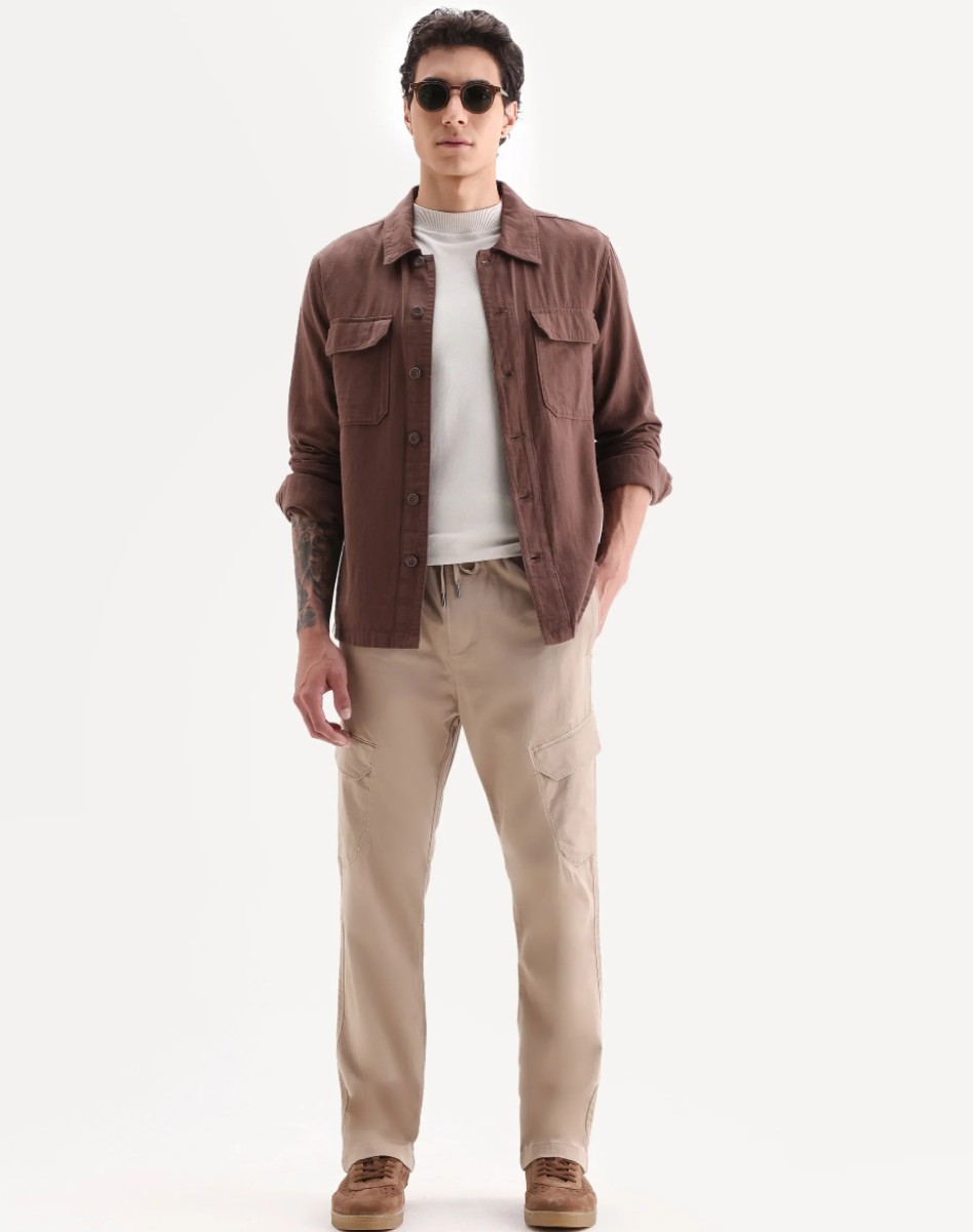 REGULAR FIT PLAIN TROUSER
