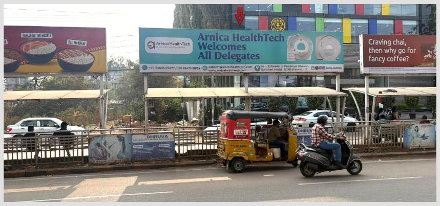 BQSMETROHYD-171 - Metro Bus Shelter - Hitech City - Karachi Bakery Opp - 2 - Hoarding in Hyderabad, Telangana