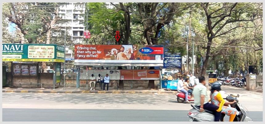 BQSHYD-115 - Model Bus Shelter - Nampally, Opp. Gandhi Bhavan - Hoarding in Hyderabad, Telangana