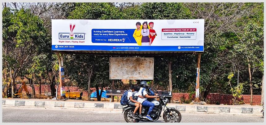 BQSHYD-309 - Model Bus Shelter - Bandlaguda X roads.HP Petrol bunk - Sun City Road - Bandlaguda - Hoarding in Hyderabad, Telangana
