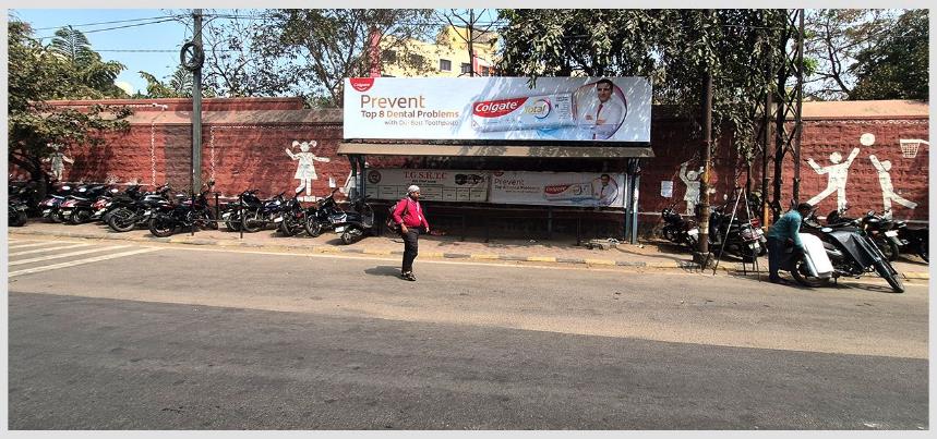BQSHYD-94 - Model Bus Shelter - Little Flover College (Hubsiguda to Uppal Ring Road) - Hoarding in Hyderabad, Telangana