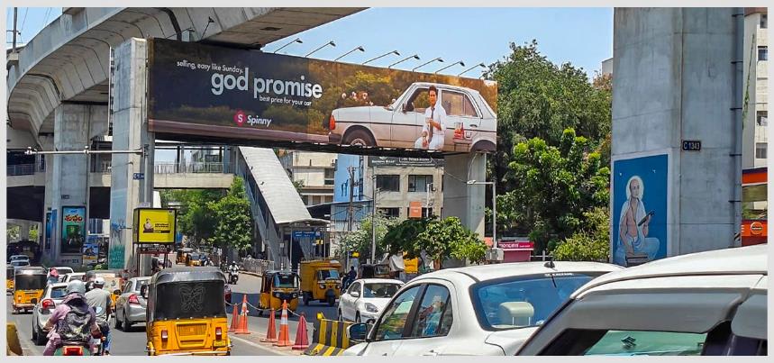 HYD-PRTLS-131 - Metro Portals - Begumpet fcg Paradise - Hoarding in Hyderabad, Telangana