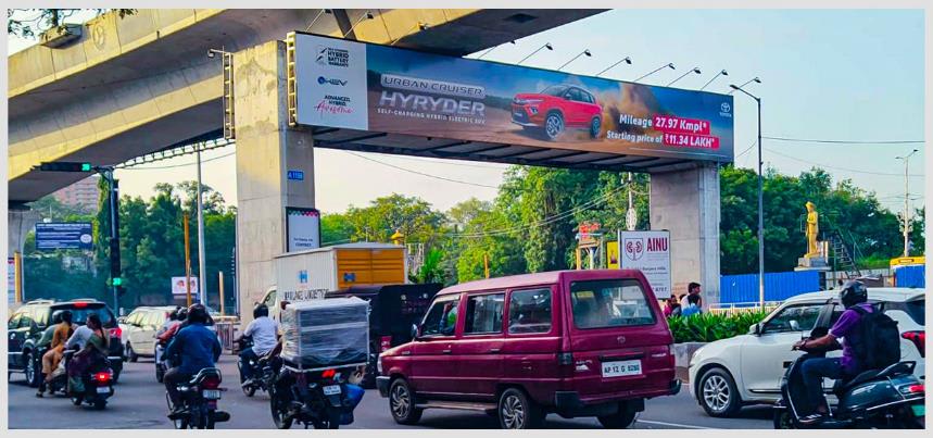 HYD-PRTLS-158 - Metro Portals - Khairtabad fcg Lakdikapool - Hoarding in Hyderabad, Telangana