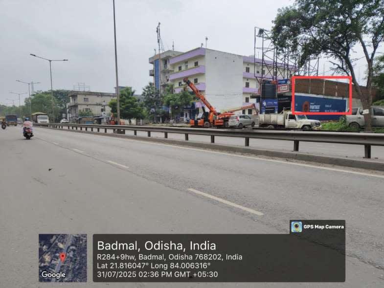 Wallwrap Hoarding - Jharsuguda - Jharsugda Badmal NH Road DN - Hoarding in Jharsuguda, Odisha