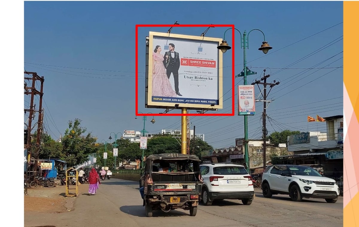 Unipole - VIDHANSABHA ROAD, INFRONT OF MOWA THANA FACING MOWA BRIDGE - Unipole in Raipur, Chhattisgarh
