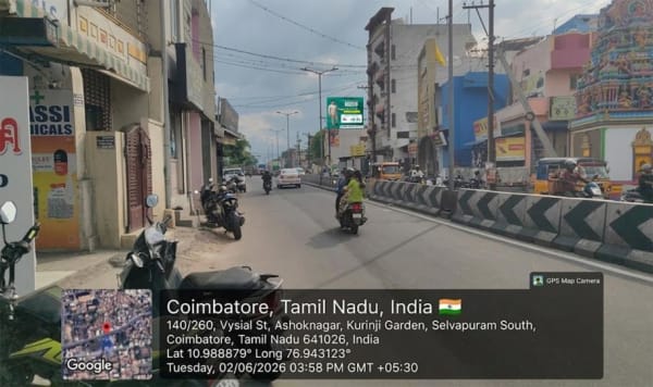 Hoarding - Selvapuram toward Perur