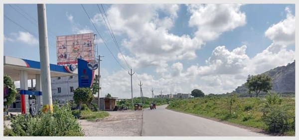 AJY-HODGUN-02 - Hoarding - China Palakaluru Road (Beside HP Petrol Pump)