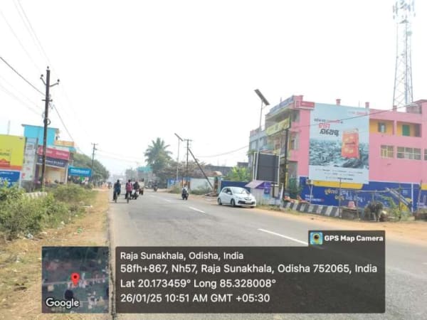 Wallwrap Hoarding - Nayagarh - Nayagarh Raja Sunakhala Nr-Tata Motors