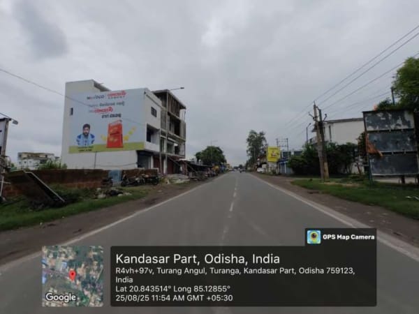 Wallwrap Hoarding - Angul - Angul Town Nalco Road Facing Banarpal
