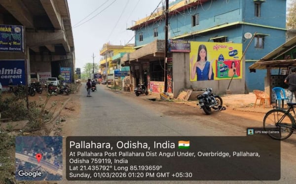 Wallwrap Hoarding - Angul - Angul Pallahara Overbridge