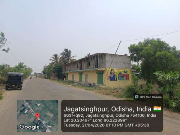 Wallwrap Hoarding - Jagatsinghpur - Jagatsinghpur Bazar Road