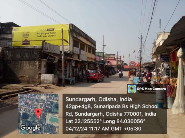 Wallwrap Hoarding - Sundargarh - Sundergarh Town Market Road