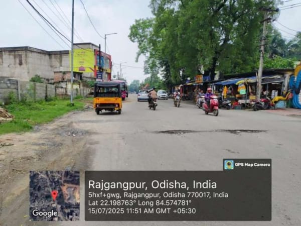 Wallwrap Hoarding - Sundargarh - Rajgangpur Liploi Main Road OCL Entry Gate