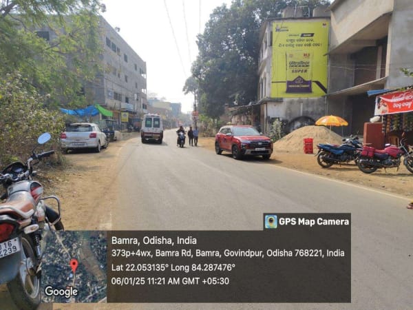 Wallwrap Hoarding - Sundargarh - Bamra Sundargarh SH Road