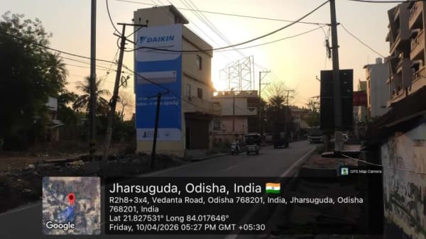 Wallwrap Hoarding - Jharsuguda - Jharsuguda Vedanta Road DN