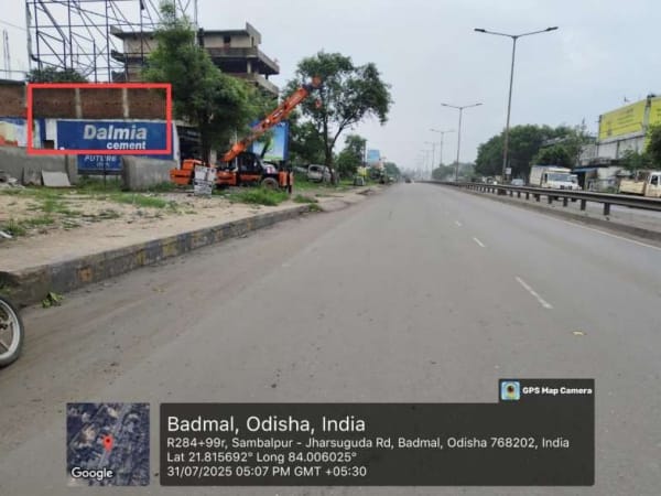 Wallwrap Hoarding - Jharsuguda - Jharsugda Badmal NH Road UP