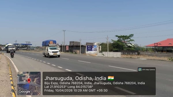 Wallwrap Hoarding - Jharsuguda - Jharsuguda Biju Expy